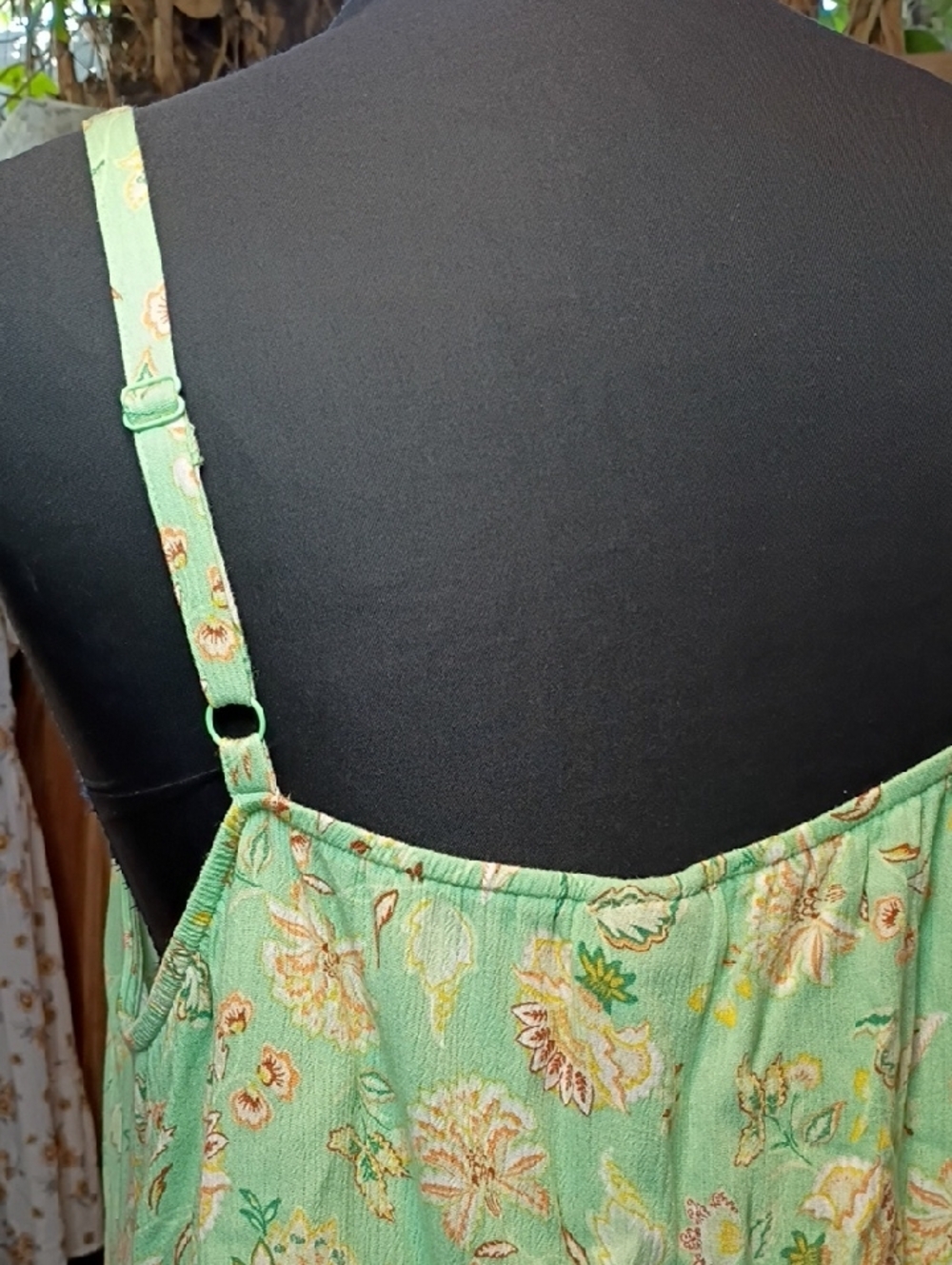 Torrid Mint Green Floral Tiered Camisole Top - Picture 6 of 8